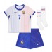 Echipament fotbal Franţa Antoine Griezmann #7 Tricou Deplasare European 2024 pentru copii maneca scurta (+ Pantaloni scurti)